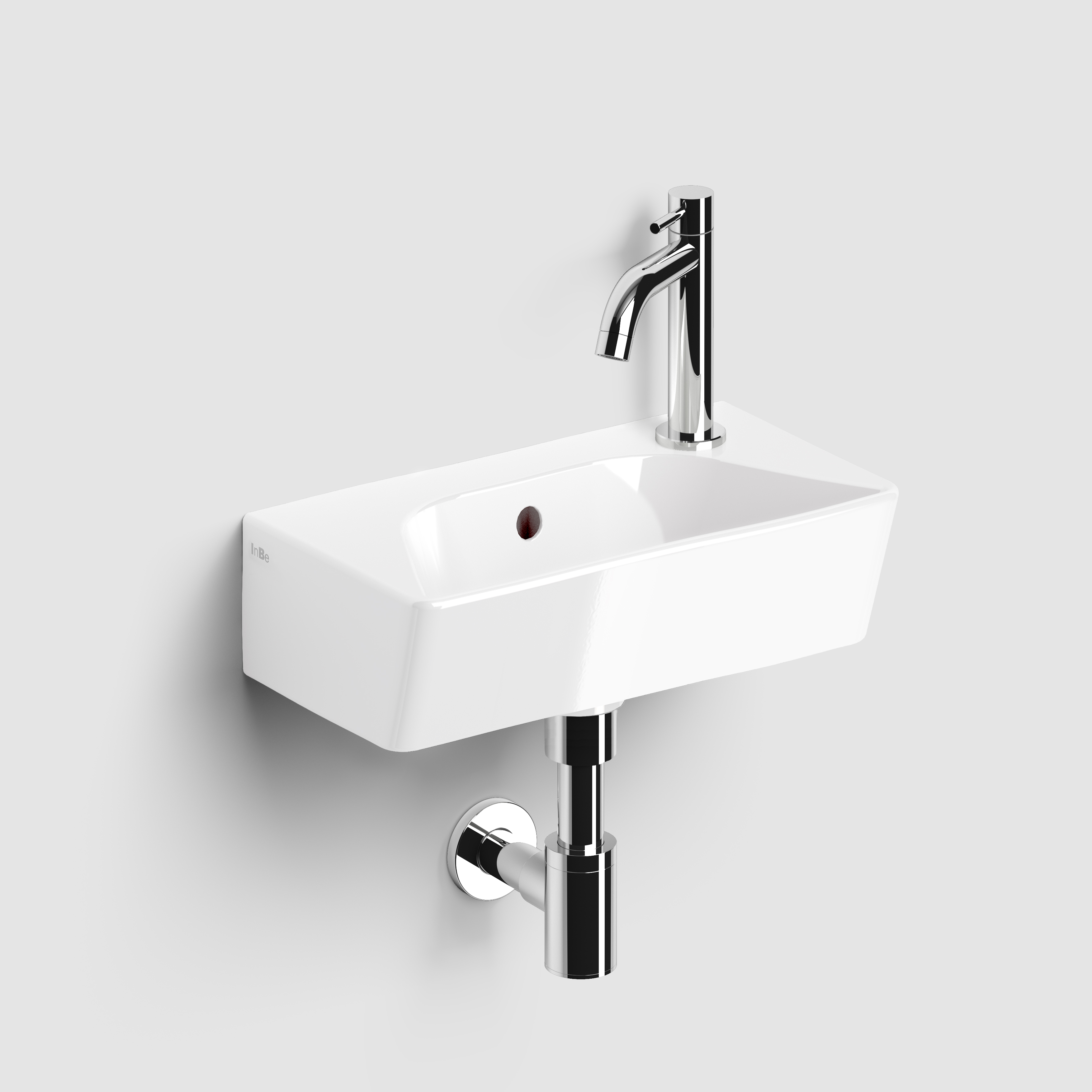 Clou InBe fontein set 6 wit keramiek en chroom IB/03.03095